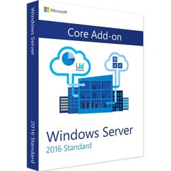 Microsoft Windows Server 2016 Standard Zusatzlizenz Core AddOn