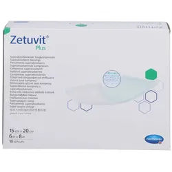 Zetuvit Plus Extrastarke Saugkompr.steril 15x20 Cm
