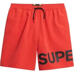 Superdry für Herren. M3010244A Roter grafischer Badeanzug (XXL), Strandbekleidung, Recyceltes Polyester, Nachhaltig