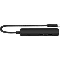 ST-P4SK - Satechi USB-C 4-in-1 Slim Multiport Adapter 4K Black