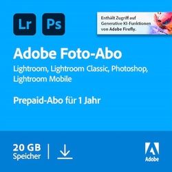Adobe Creative Cloud Foto-Abo | 20 GB | Download & Produktschlüssel