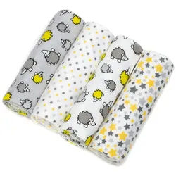T-Tomi Stoffwindeln Grey hedgehogs 4 St
