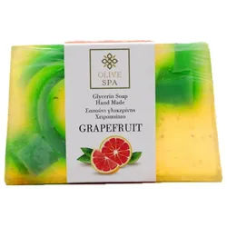 Olive-Spa - Handgemachte pflanzliche Glyzerinseife Grapefruit 100 g