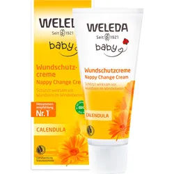 Weleda Baby Wundschutzcreme Calendula - pflegt & schützt Babyhaut vor Wundsein im Windelbereich Creme 75 ml Unisex 75 ml Creme