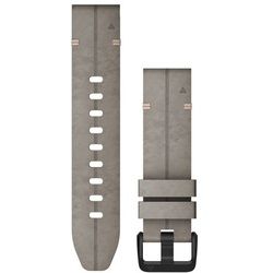 QuickFit 20-Uhrenarmbänder graues Veloursleder