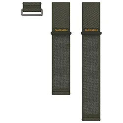 Garmin Smartwatch-Armband Ersatzarmband 24mm Nylon Moosgrün ComfortFit grün
