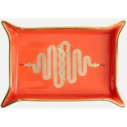 Teller Snake 17,8 x 12,9 x 2,5 cm Orange