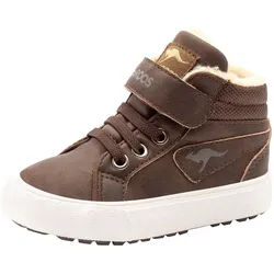 KangaROOS Kavu III Sneaker Warmfutter, Reißverschluss,Winterschuhe, Schnürboots, Sneakerboots braun 24 EU