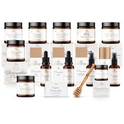 bedrop: All-in-One-Set | Propolis + Gelée Royale Manuka Honig Bee-Cream Lotion Seife Flüssigkeit 1 kg