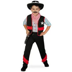Fries Cowboy-Kostüm Kinder Cowboy Kostüm Set Weste Hose Halstuch Gr. 104 - 128 Karneval 128