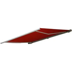 Mendler Ersatz-Bezug für Markise T123, Vollkassette Ersatzbezug Sonnenschutz 4,5x3m ~ Polyester bordeaux-rot
