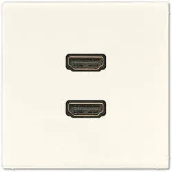 Jung Multimedia-Einsatz 2 x HDMI (weiß)