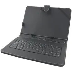 CASE WITH KEYBOARD FOR 10.1" TABLETS MADERA EK125 - Tastatur & Folio-Set - Schwarz