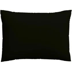 Schlafgut Kopfpolsterbezug , Schwarz , Textil , Uni , 60x80 cm , Grüner Punkt, Textiles Vertrauen - Oeko-Tex®, AZO-frei, Oeko-Tex® Made IN Green , bügelleicht, bügelfrei , Heimtextilien, Bezüge, Polsterbezüge