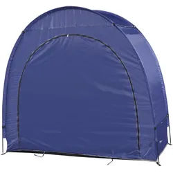 pro.tec Fahrradzelt Bergendal , Blau , Textil , 198x160x84 cm , Gartenzubehör, Fahrradgaragen