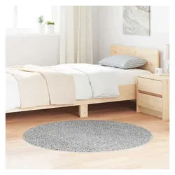vidaXL Teppich, Anti-Rutsch Shaggy Teppich Grau 120 x 120 cm PP