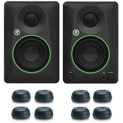 MACKIE Mackie Studio-Monitore CR3.5BT mit Boxenfüße Bluetooth-Lautsprecher (Bluetooth, 50 W, Studio-Monitore) schwarz