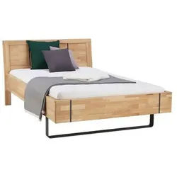 Linea Natura Bett , Anthrazit, Buchefarben , Holz , Buche , massiv , 120x200 cm , in verschiedenen Größen erhältlich , Schlafzimmer, Komplette Schlafzimmer und Serien, Schlafzimmerserien