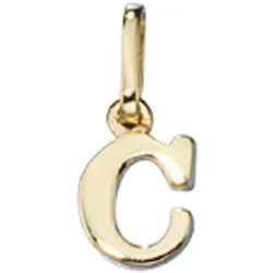 JOBO Buchstabenanhänger Anhänger Buchstabe, 333 Gold gelb|goldfarben