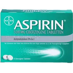 ASPIRIN 500 mg überzogene Tabletten 8 St.