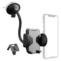 Hama Handy-Halterung Hama Multi Handy-Kfz-Halterung Saugnapf, Lüftungsgitter 360° drehbar P schwarz