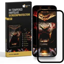 3x 9H Panzerglas für iPhone 15 matt Anti-Reflex entspiegelt mit Montagerahmen echtes Tempered Glass Panzerfolie Displayschutz Schutzglas Schutzfolie Screen-Protector