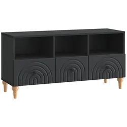vidaXL TV-Schrank 102 x 34,5 x 50 cm TV-Schränk Schwarz 102x34,5x50 cm Holzwerkstoff schwarz