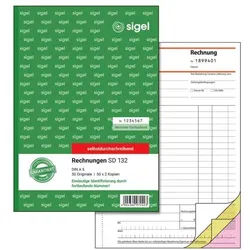 Sigel Formularbuch »Rechnung« SD132 gelb, 14.8x21 cm