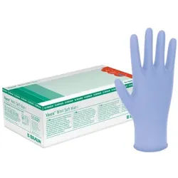 B. Braun Vasco® Nitril Soft blue Einmalhandschuhe, Untersuchungshandschuh, puderfrei, unsteril, latexfrei, 1 Packung = 200 Stück, Größe L