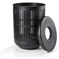 Wäschekorb mit Deckel Ume Zone Denmark schwarz, Designer VE2, 55 cm