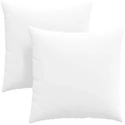 vidaXL Sitzauflage Sofakissen 2 pcs Weiß 60 x 60 cm Stoff, (2 St) weiß