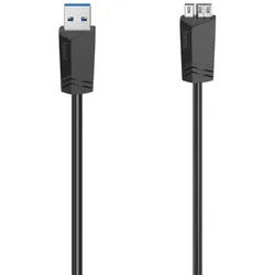 200627 5 Gbit/s Stecker Micro-USB A auf USB A 1,5 m (Schwarz)