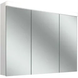 Schneider LOW basic 15 LED-Lichtspiegelschrank, 3 Türen 30/40/30cm, 995x147x747mm, 171.501.01.02, Ausführung: CH-Norm/Korpus weiss/4000K