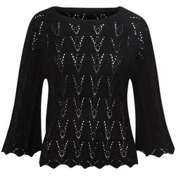 Pull-over à col rond Peter Hahn noir