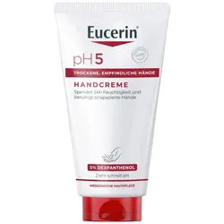 Eucerin pH5 Handcreme – pflegt empfindliche, trockene und strapazierte Haut & stärkt die natürliche Schutzfunktion Emulsion 75 ml Unisex 75 ml Emulsion