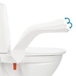 Etac - Toilettensitzerhöhung mit Armlehnen WC-Erhöhung Toilettenaufsatz My-Loo 2cm 1 St