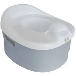 Potty Champ Töpfchen PottyChamp - 3in1 - Töpfchen, WC-Sitz & Schemel, (Set), Töpfchen mit herausnehmbarem Innenteil, Toilettensitz und Tritthocker blau|grau