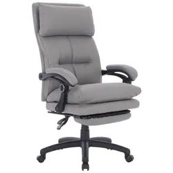 Mid.you Chefsessel , Grau , Metall, Kunststoff, Textil , Drehkreuz , 66x116-124x71.5 cm , Sitzfläche 360° drehbar , Büromöbel, Bürostühle, Chefsessel