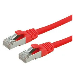 VALUE Patchkabel Cat.6 (Class E) S/FTP (PiMF), LSOH LAN-Kabel, RJ-45 Männlich (Stecker), RJ-45 Männlich (Stecker) (150.0 cm) rot