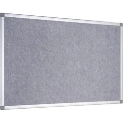 Pinnwand Filz mit Aluminiumrahmen, 60 x 90 cm grau, Filz|Aluminium