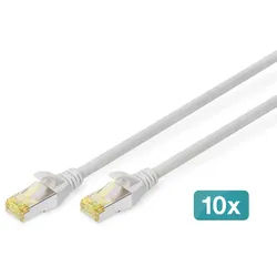 Digitus CAT 6A S/FTP Patchkabel, 10 Stück