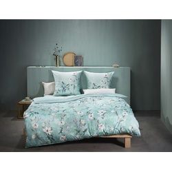 Fleuresse Mako-Satin Bettwäsche 240x220 Blütenrispen Vögel Äste Blumen 114272-05