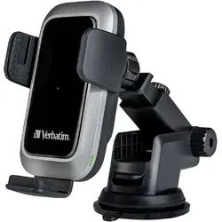 Verbatim Handy-Halterung Kfz Qi-Ladehalterung Schnellladefunktion/ automatischem Klemmsystem schwarz