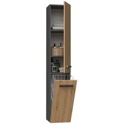 Raumhirsch Furniture Badkommode Badkommode Badezimmerschrank Badschrank (3 Regale - Wäschefach - Maße 30 x 31 x 174 cm), verschiedene Farben