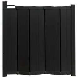 Baby Dan Türschutzgitter , Schwarz , Kunststoff , 69 cm , Europäischer Sicherheitsstandard, Made in Denmark , Verlängerung erhältlich , Babysicherheit, Treppenschutzgitter