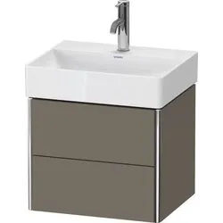 Duravit XSquare Waschtischunterbau wandhängend Flanell Grau Seidenmatt 484x390x397 mm - XS430509090 XS430509090
