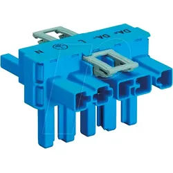 WAGO 770-620 - WINSTA® MIDI T-Verteiler, 5-pol, mit 3 Verriegelungsklinke