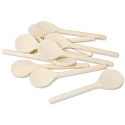 Mini-Löffel aus Holz, 12 cm, 10 Stück