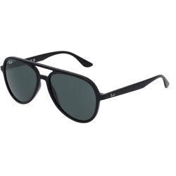 Ray-Ban RB4376 Unisex-Sonnenbrille Vollrand Pilot Kunststoff-Gestell, Schwarz