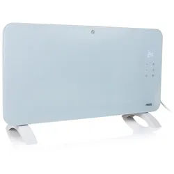 PRINCESS Konvektor, 1500 W, Smarte Elektroheizung Glaskörper Zusatzheizung Wandmontage Weiß 76cm weiß
